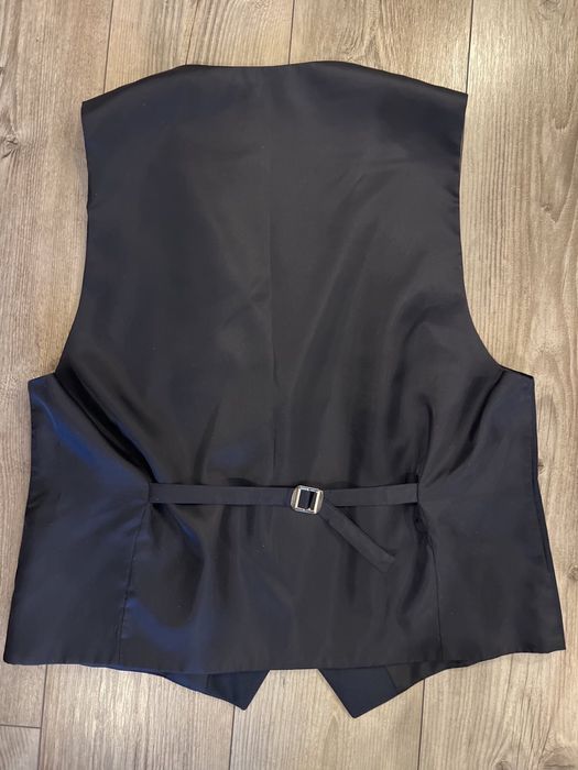 Andrews - Черен стилен мъжки елек Business Regular