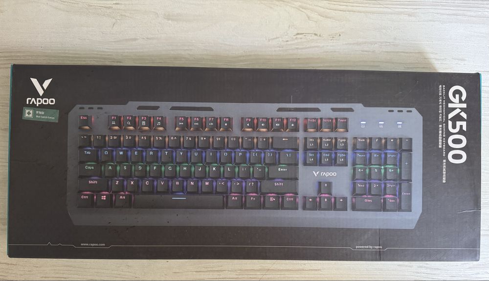 Rapoo комплект: клавиатура, наушники, мышка