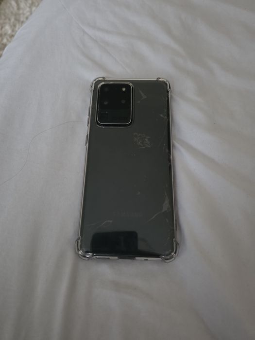 Samsung S20 Ultra 12/128 — рабочий, частично повреждён экран