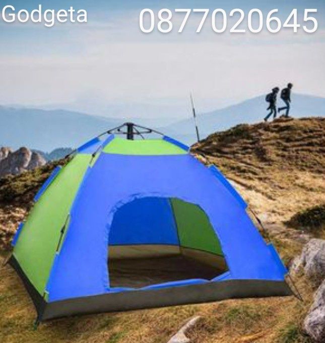 Палатка за 4 човека - саморазгъваща се - Размер: 210х210х130см