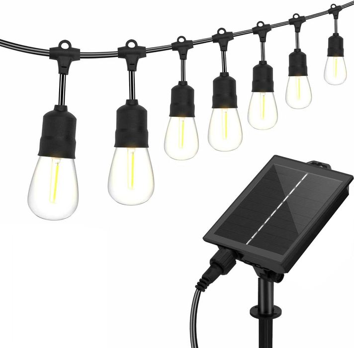 Градински гирлянд с 10 бр солярни лампи 5 метра