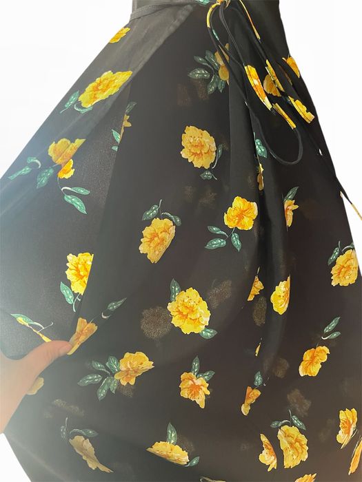 Rochie lungă cu imprimeu floral, fără defecte, mărimea S