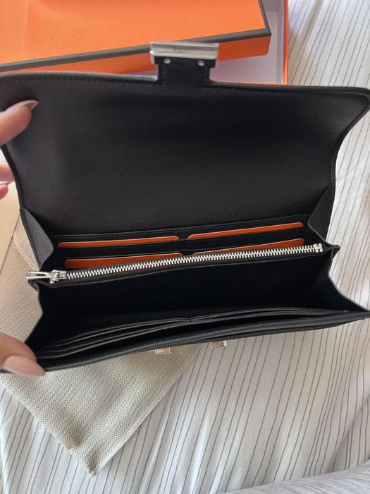 Хермес голям портфейл Того кожа