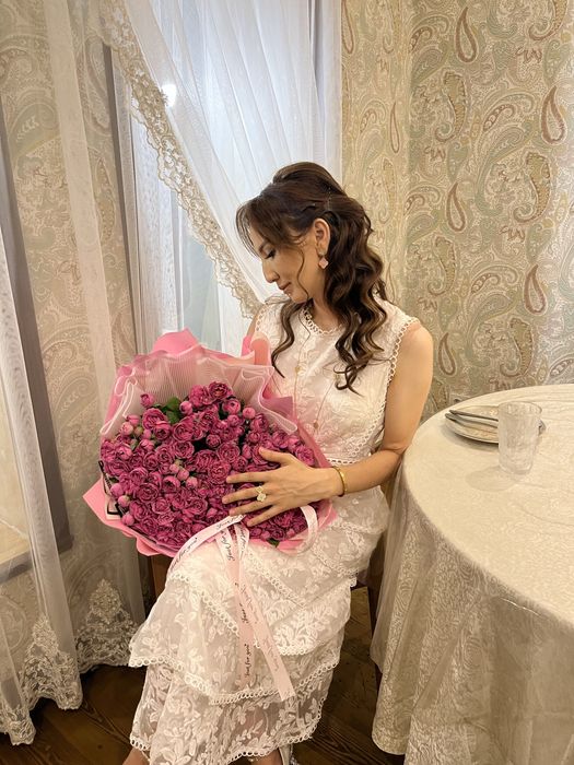 Белый летный платя