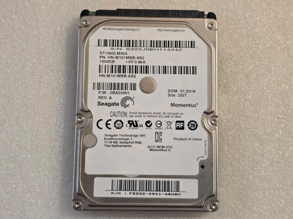 Hard Disk Laptop Seagate Thin ST1000LM024, 1TB, 5400rpm, 8MB, SATA 2