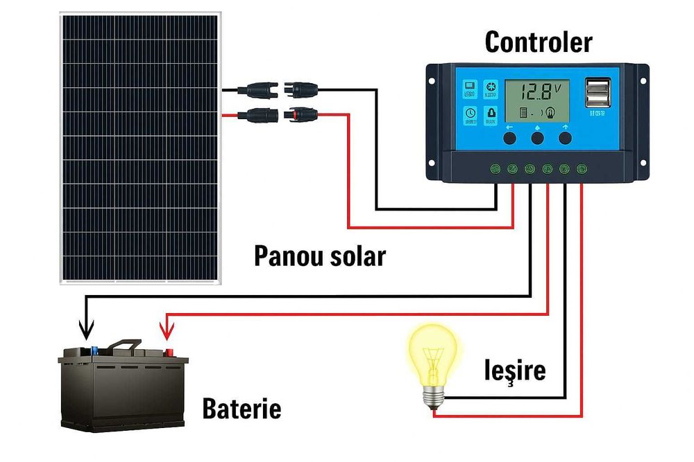 Baterie VRLA GEL 12V 52Ah pentru instalatii solare rulota camping fotovoltaic