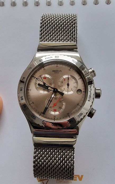 Swatch Irony Silverish barbatesc