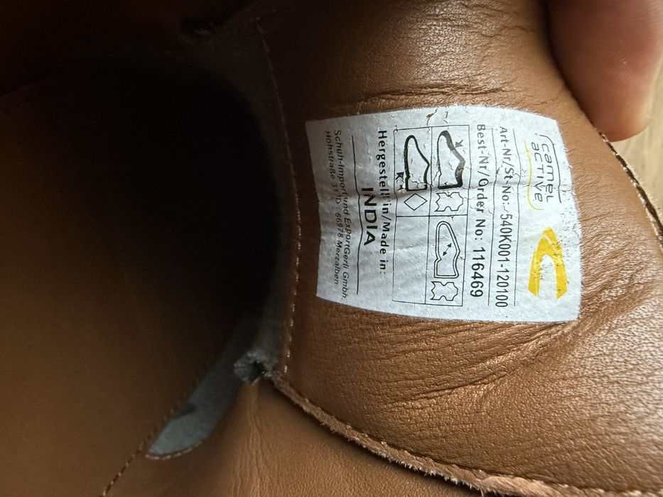 Кожени обувки Camel 46 размер