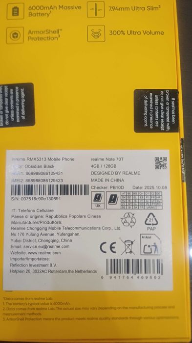 Продавам чисто нов тел.Note70T