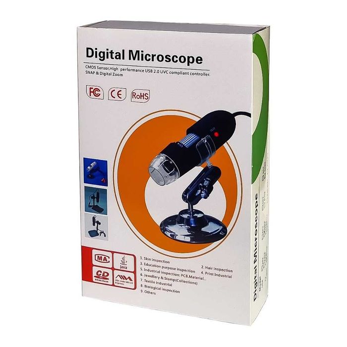 Микроскоп цифров MicroView 500x + stand, с регулируема стойка, оптично увеличение до 500X