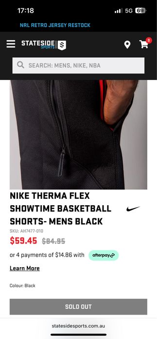 NIKE Therma Flex Showtime Basketball Shorts - Нови размер М / Оригинал