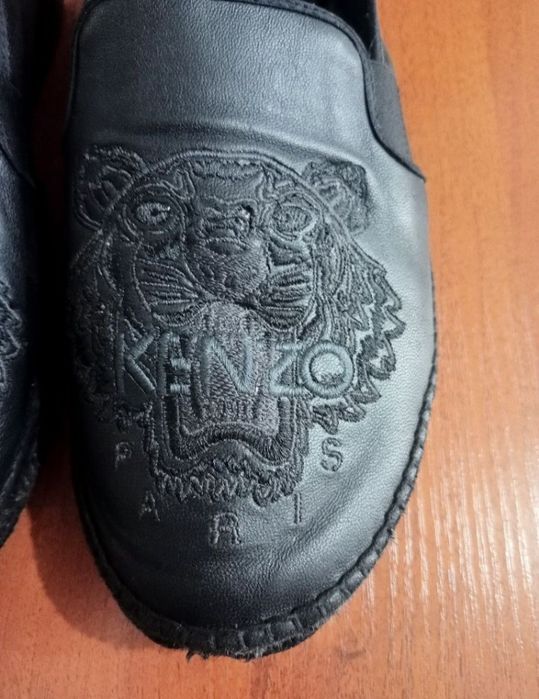 Оригинальные кожаные эспадрильи KENZO