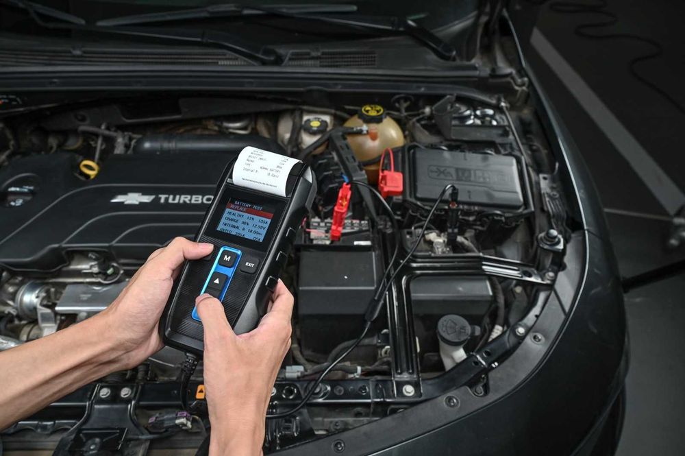 TOPDON BT300P – Професионален тестер за акумулатори 12V с принтер