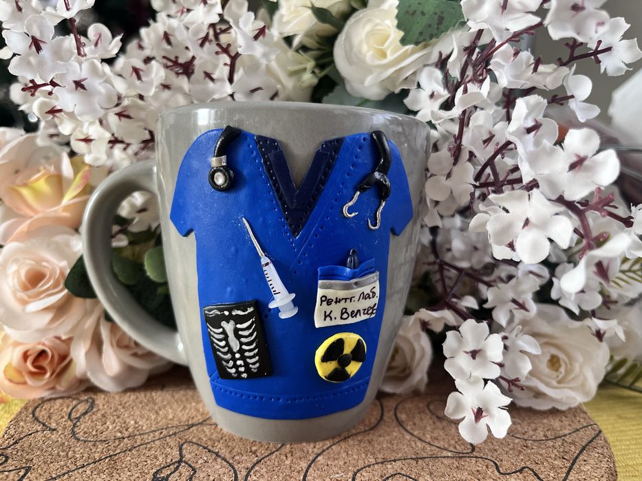 Чаша с полимерна глина за лекар/мед. сестра/здравен работник