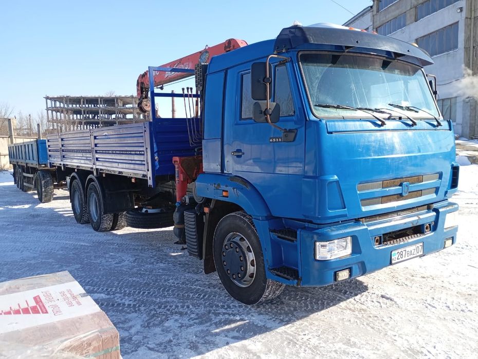 Продам манипулятор КамАЗ в сцепке с прицепом