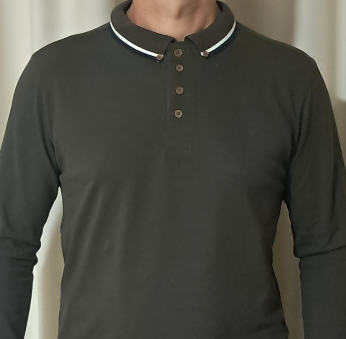 Мъжка памучна блуза с яка BRAVE SOUL , размери - M, L , XL и XXL.