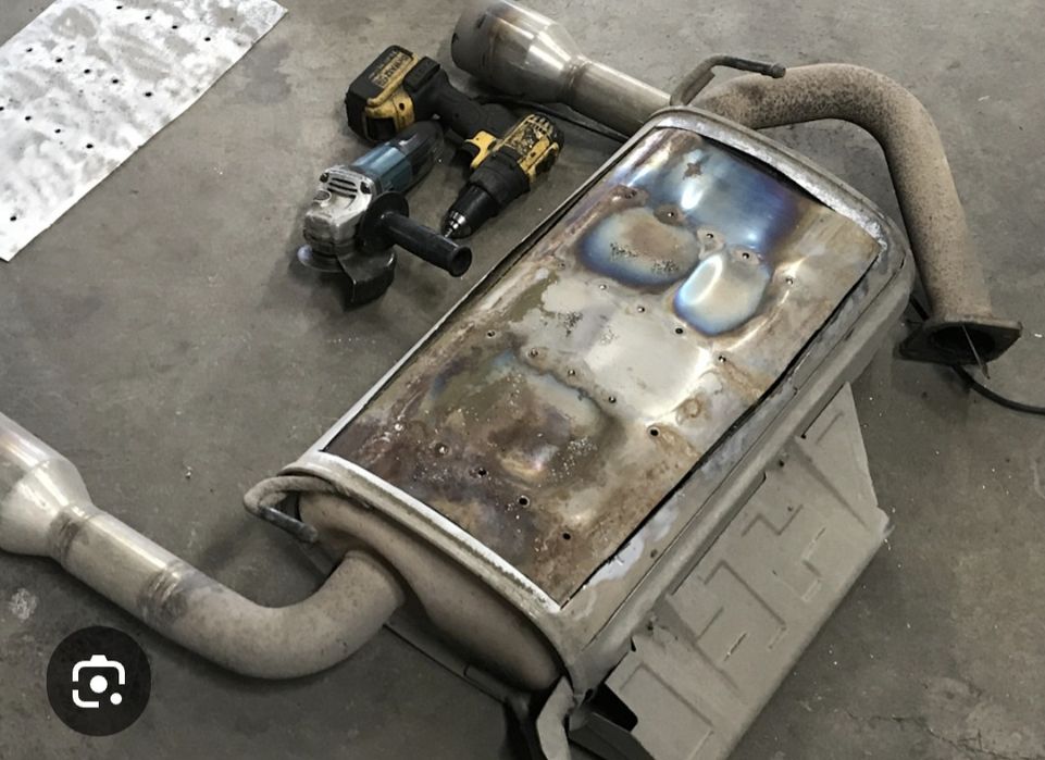 Мерседес глушитель ремонт