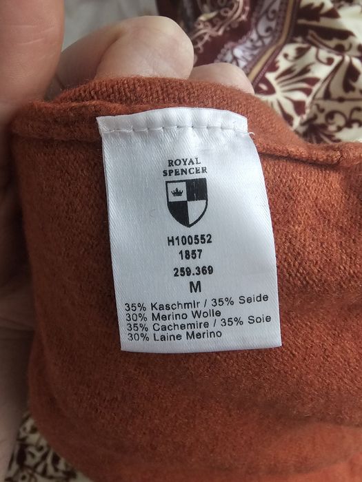 Pulover din matase casmir si pana