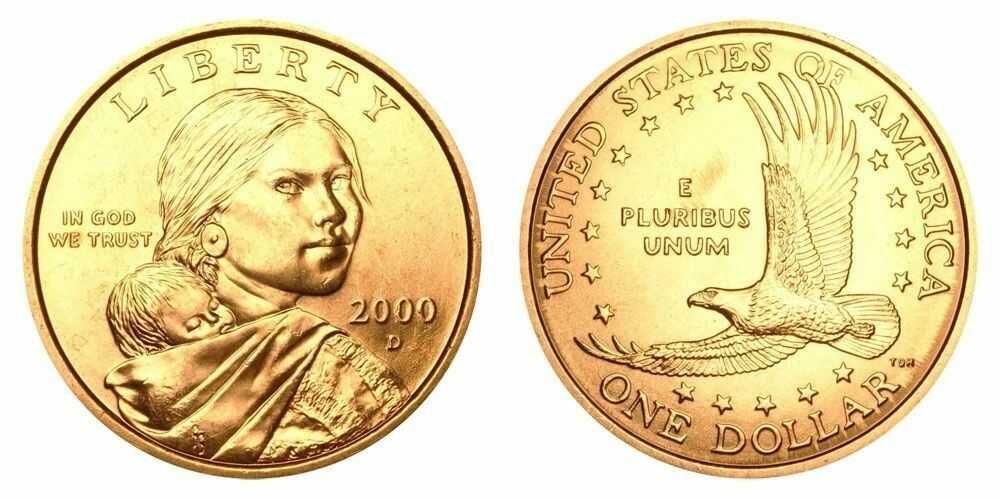 Moneda Sacagawea 2000 P.