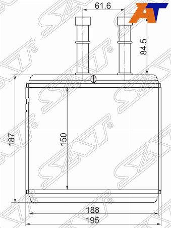 Радиатор отопителя салона Chevrolet Aveo