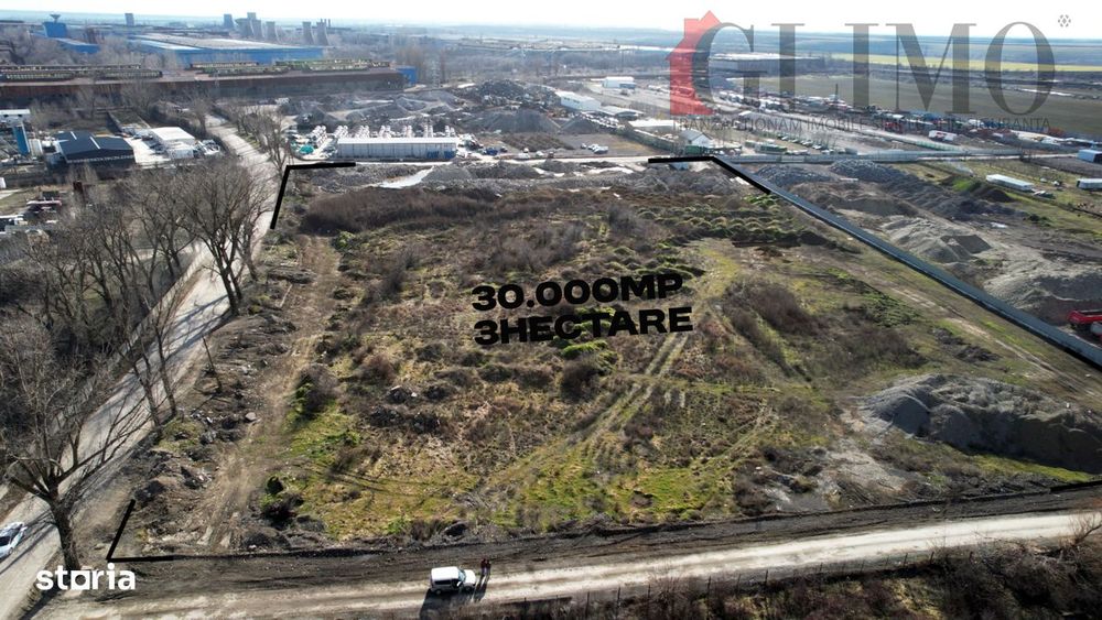 Teren 3 ha – 3 laturi cu deschideri la drum, Calea Smardan / Combinat