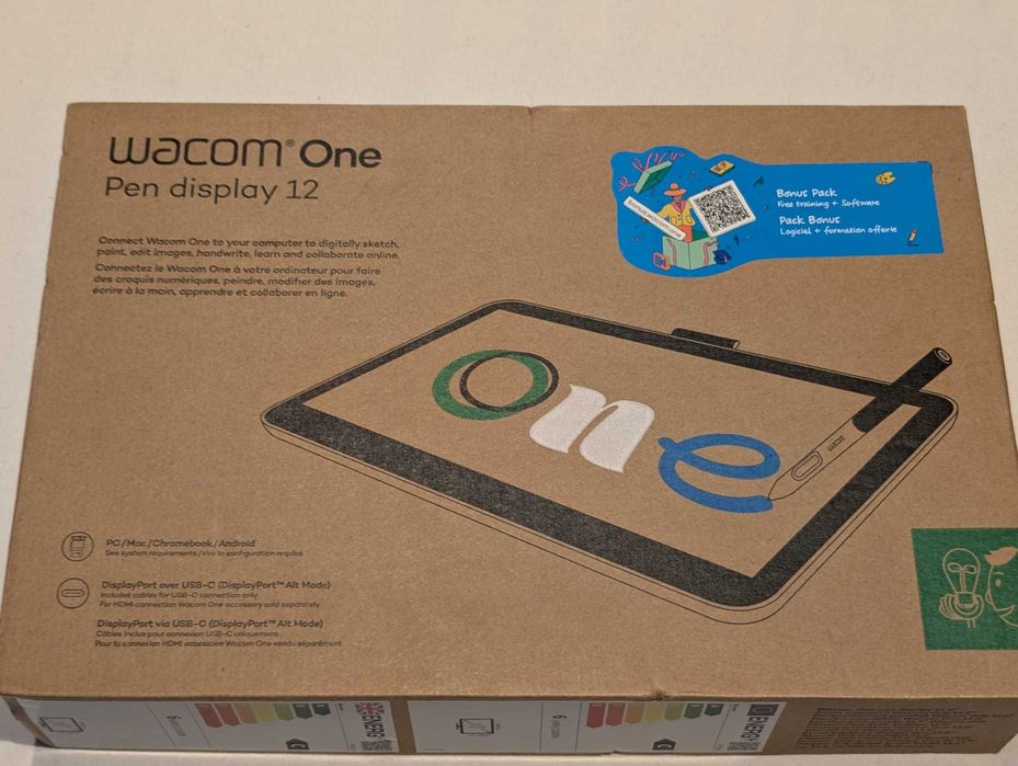 Tabletă de desen Wacom One 12 tabletă de artă digitală laminată