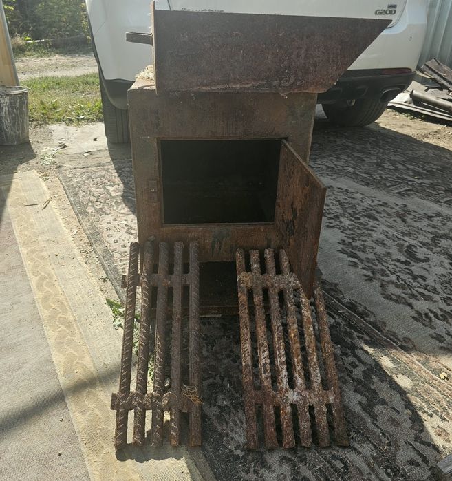 Буржуйка  в гараже, дачу