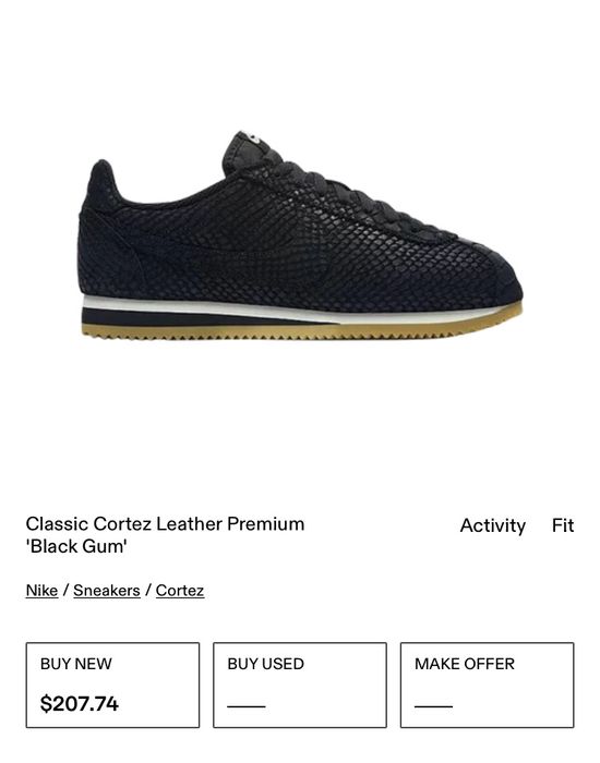 Nike Classic Cortez Leather Premium Black