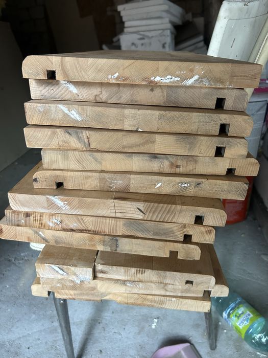 Trepte din lemn masiv