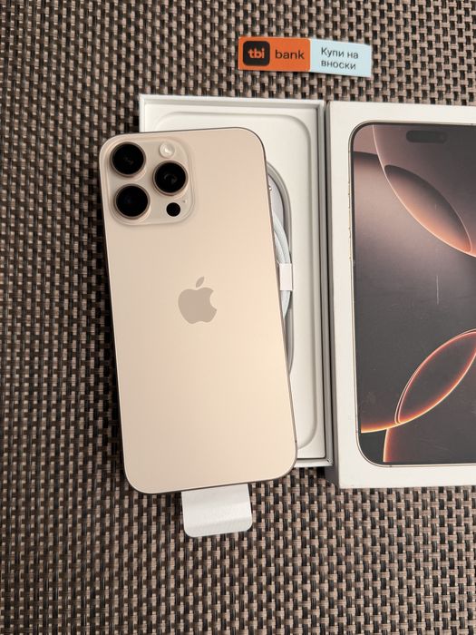 НОВ! 512Gb*ЛИЗИНГ* iPhone 16 Pro Max Desert Titanium / Гаранция