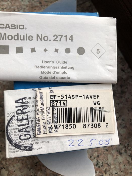 Ceas Casio Edifice Alarm Chrograph