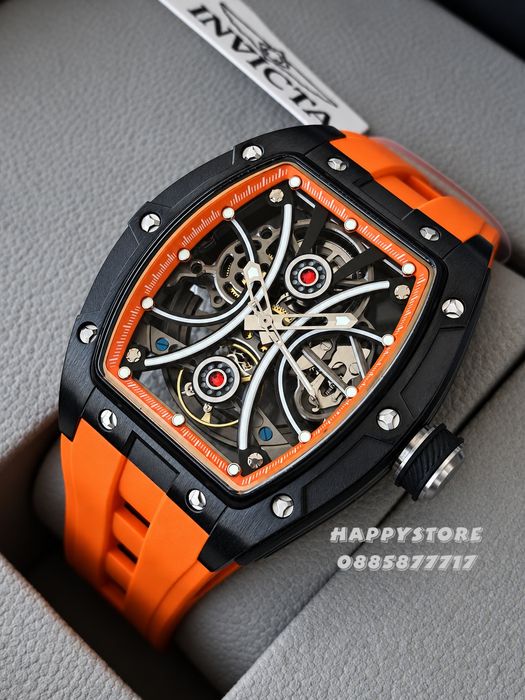 INVICTA Orange Reactor automatic 42 mm, Инвикта нов мъжки часовник
