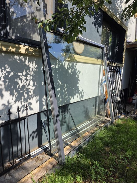 Geam termopan fix Salamander, gri antracit