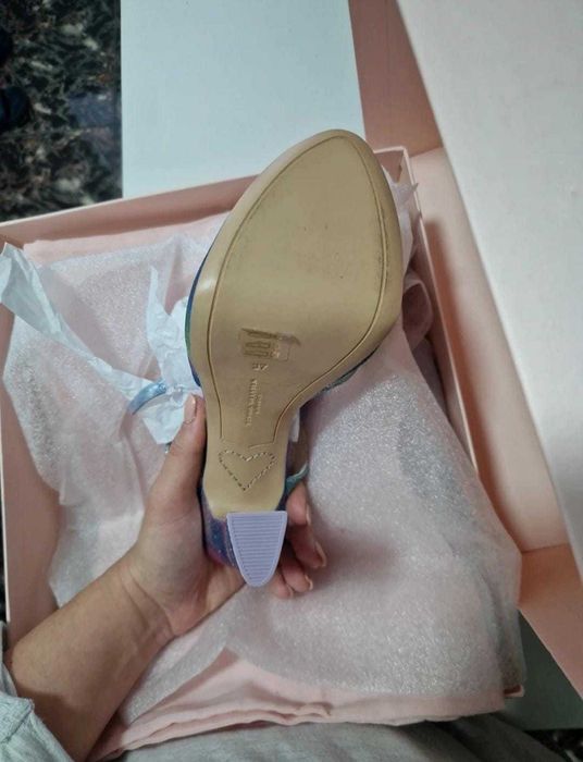 Pantofi dama Sophia Webster Natalia Sandals Mermaid Glitter 37