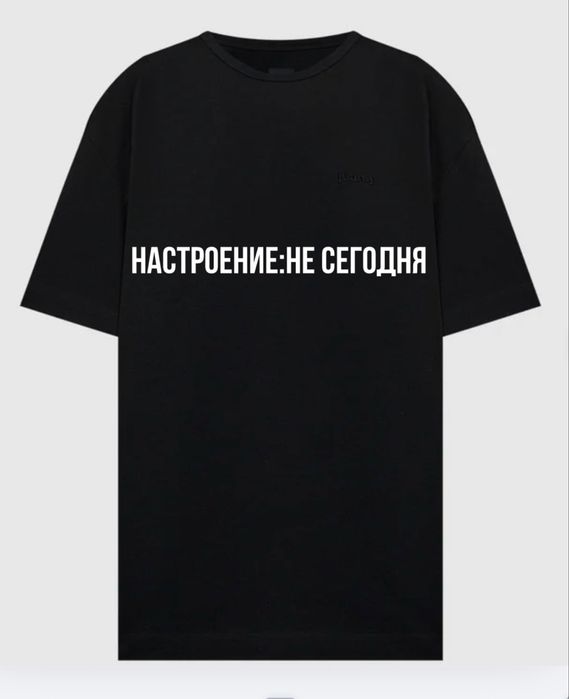 Футболка с авторским принтом Oversize