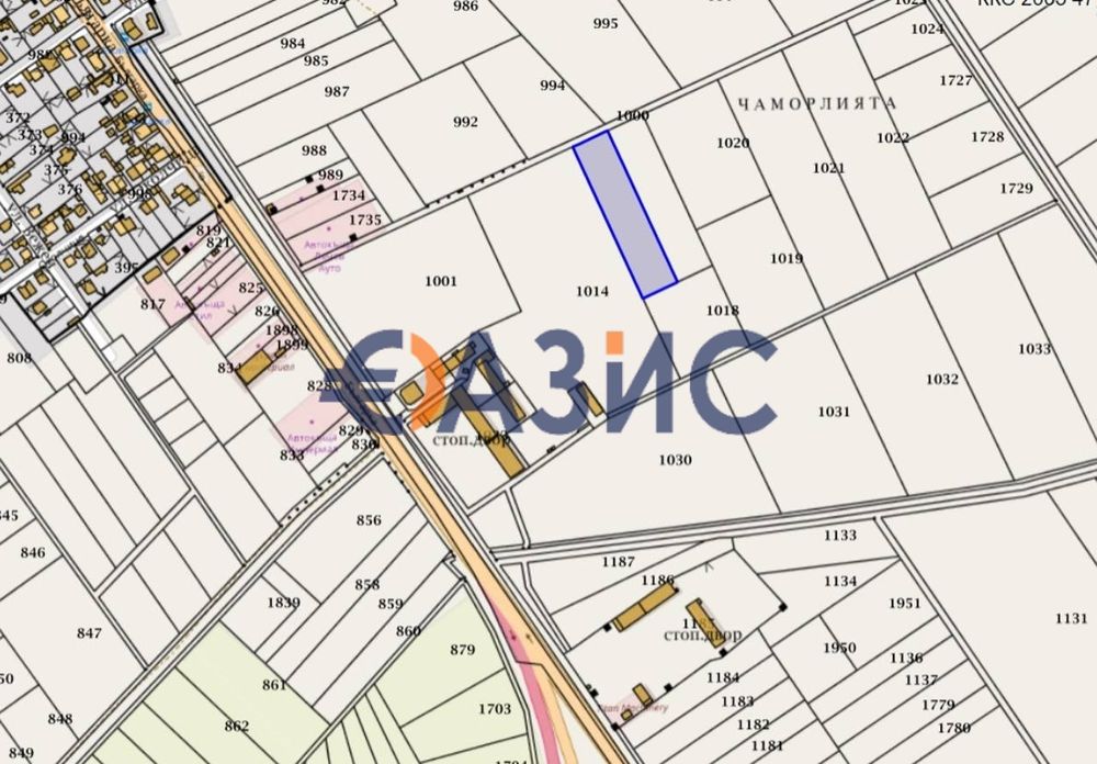 Три парцела нива на 300 м от квартал Ветрен на гр. Бургас и главен път