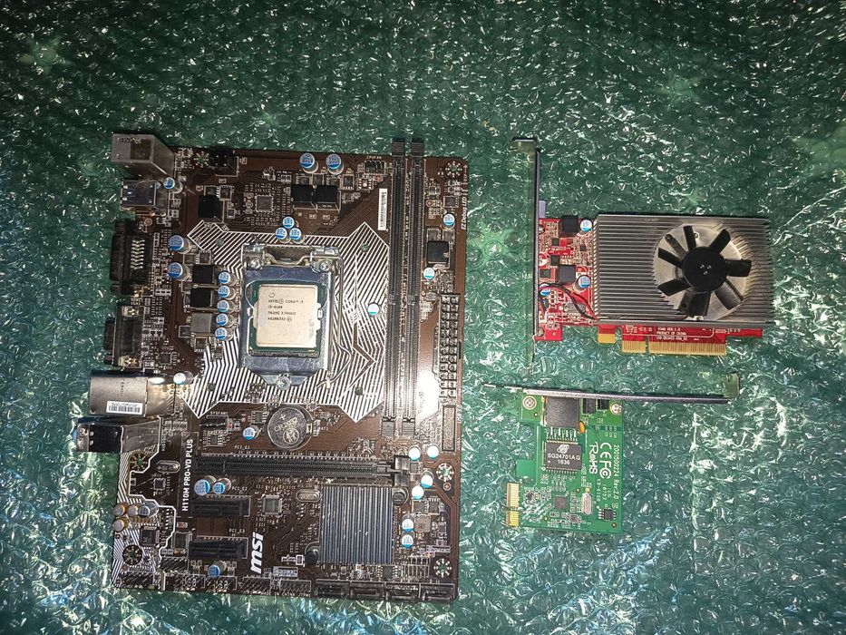 Kit gen 6, light gaming, Core i3 6100 + placa baza H110m + placa video Radeon M435 de 2gb ddr5