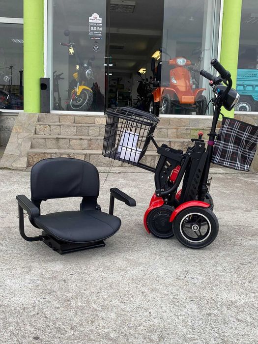 Сгъваема електрическа четириколка MaxMotors 750W - RED