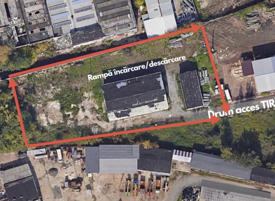 Hala industriala+magazie+teren 2716 mp