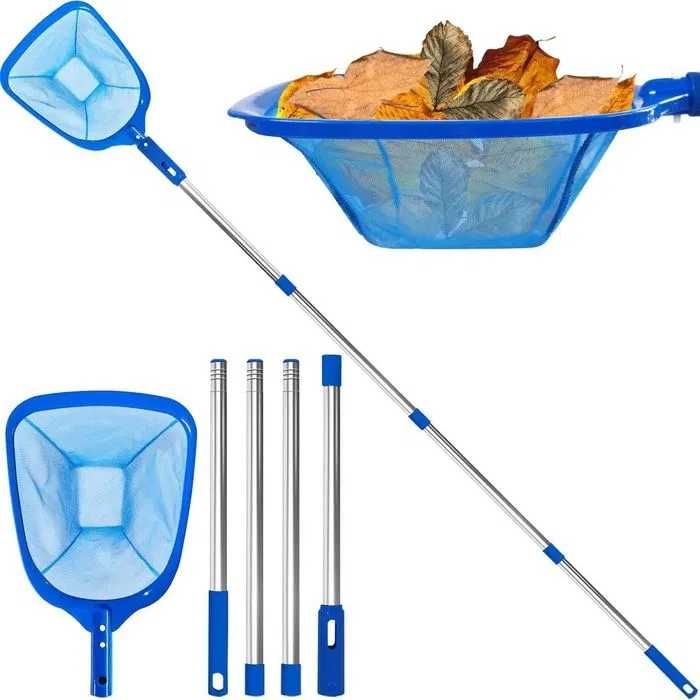 Plasă curățare piscină 185 cm cu tijă telescopică și plasă fină