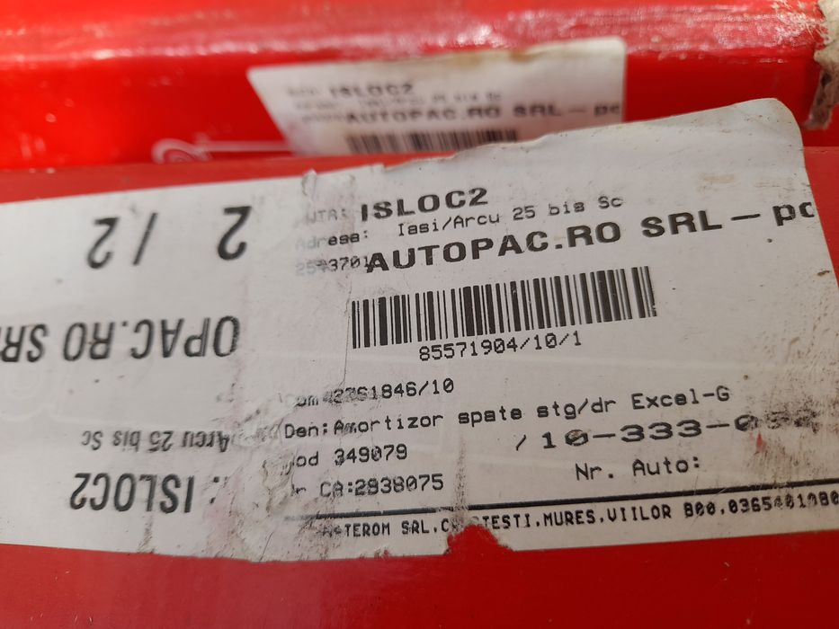 Amortizoare pe gaz (telescoape) pt Nissan Qashqai