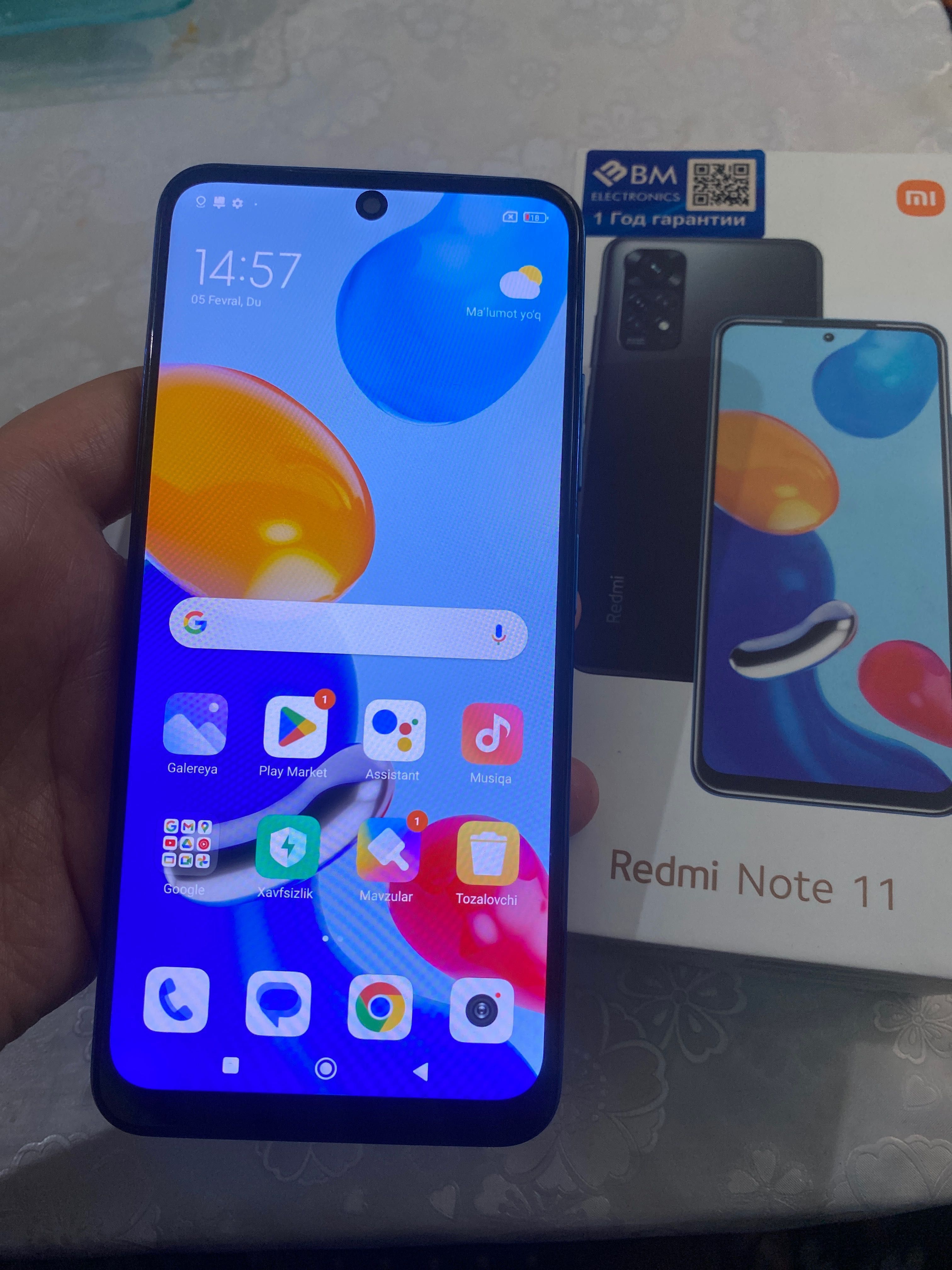 REDMI NOTE 11 telefon . Urganch: 1 100 000 сум - Мобильные телефоны Ургенч  на Olx