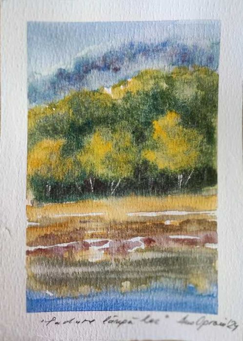 Acuarele pictate 10/15cm, 70 Ron Bucata