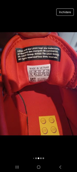 Adidasi lego 37 1/2