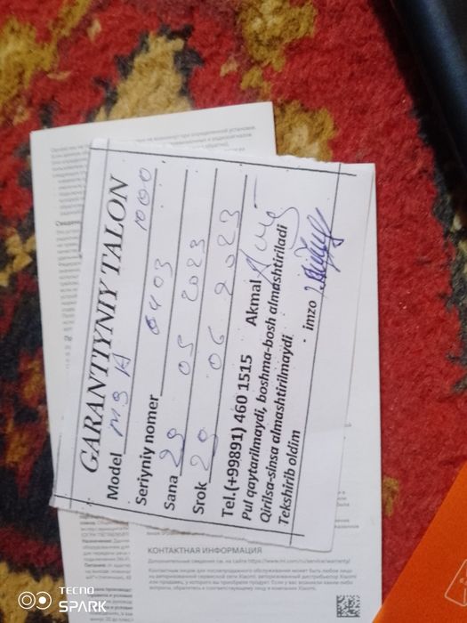 Redmi 9A ideal xolatda kafolati bilan