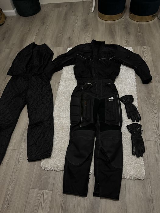 Costum moto 3m NOU cu captuseala si manusi piele
