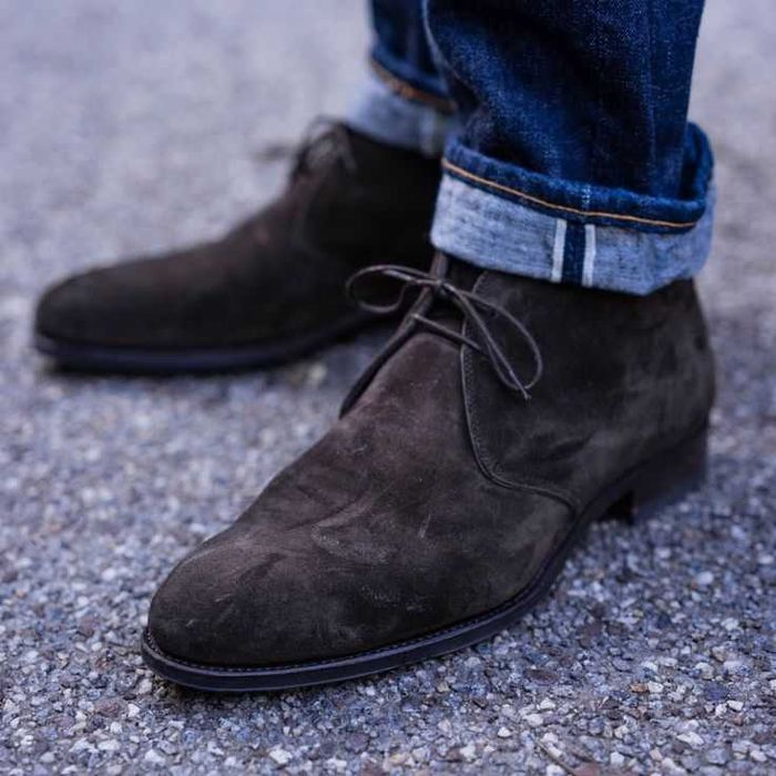 Ghete lace up 43 43.5 chukka premium Bata piele naturala moale suede