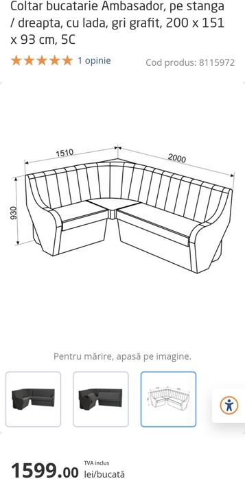 Colțar de bucătărie