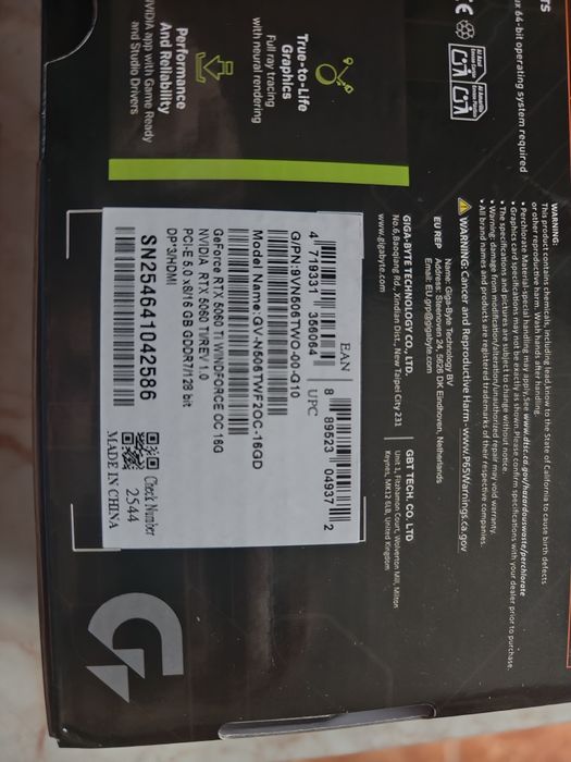 Vand placa video 5060ti 16gb SIGILATA