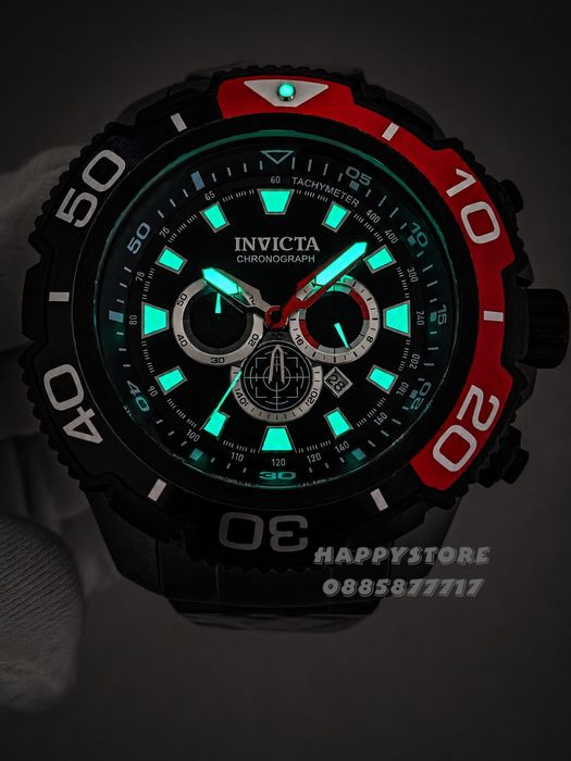 INVICTA Commandor Titanium Red 71 mm, Инвикта нов мъжки часовник